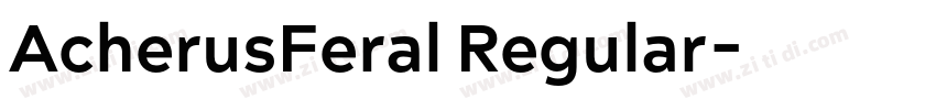 AcherusFeral Regular字体转换